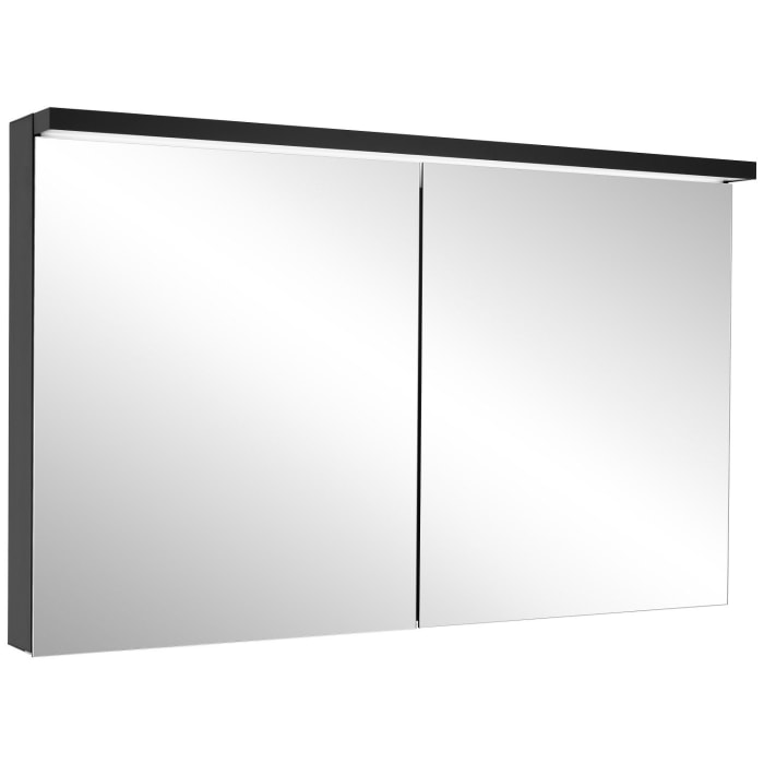 Schneider BORDO TW Spiegelschrank ALU1 130/2/TW 129,5 x 73,1 cm, DE