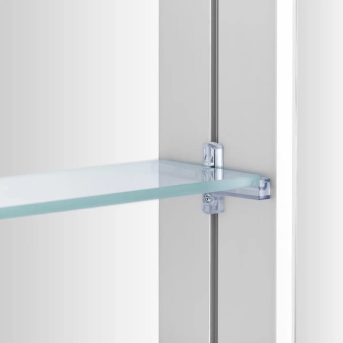 Schneider BORDO TW Spiegelschrank ALU1 50/1/TW/L 49,5 x 73,1 cm, Steckdose links, CH