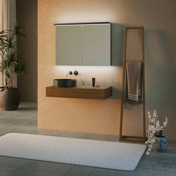 Schneider BORDO TW Spiegelschrank ALU1 100/2/TW 99,5 x 73,1 cm, CH