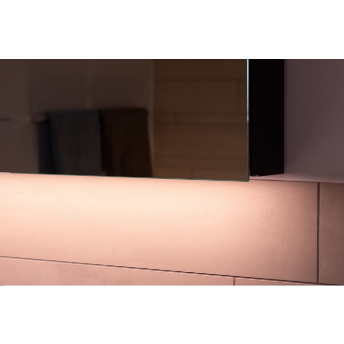 Schneider BORDO TW Spiegelschrank ALU1 50/1/TW/L 49,5 x 73,1 cm, Steckdose links, DE