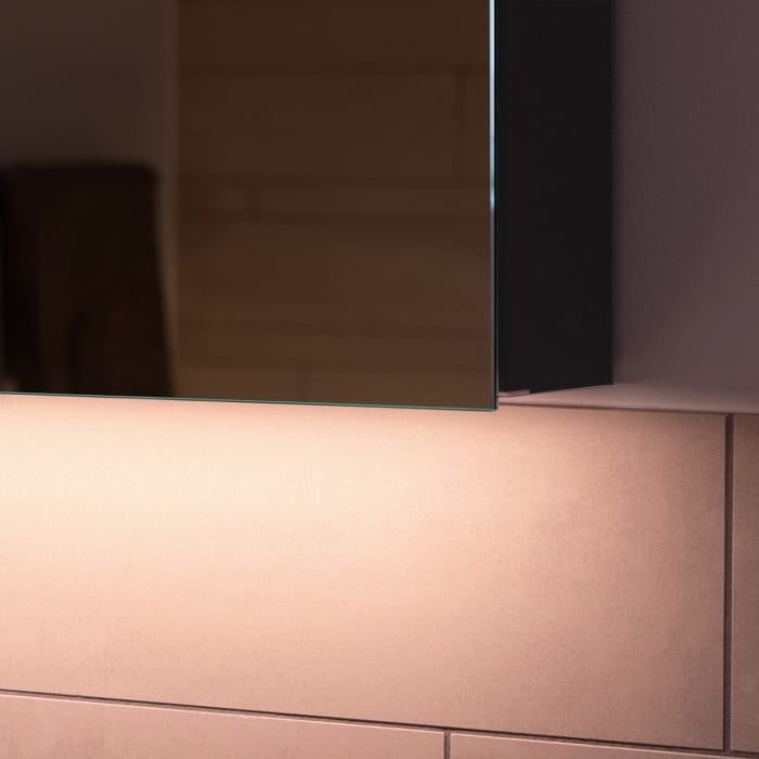 Schneider BORDO TW Spiegelschrank ALU1 60/1/TW/R 59,5 x 73,1 cm, Steckdose rechts, CH