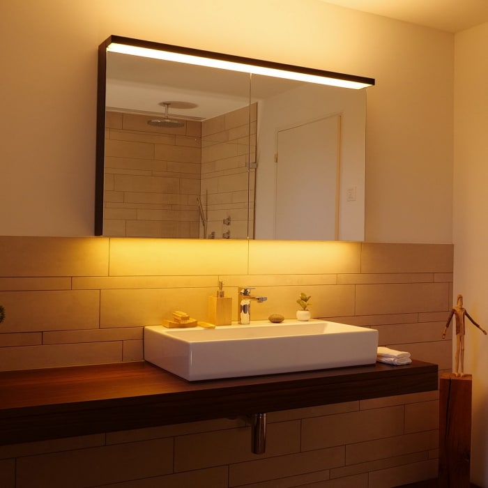 Schneider BORDO TW Spiegelschrank ALU1 130/2/TW 129,5 x 73,1 cm, CH