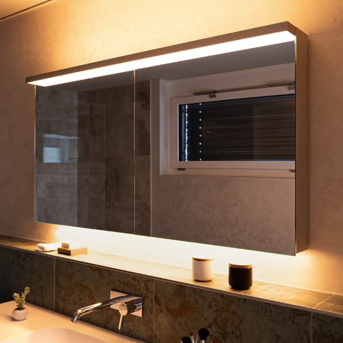 Schneider BORDO TW Spiegelschrank ALU1 180/3/GT/TW 179,5 x 73,1 cm, DE