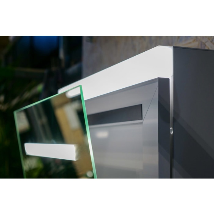 Schneider CARE LED Spiegelschrank CLC1 60/1/K/LED/L 59,5 x 72,7 cm, mit Kippspiegeltür und 1 Lichtband oben, 3000 K, DE