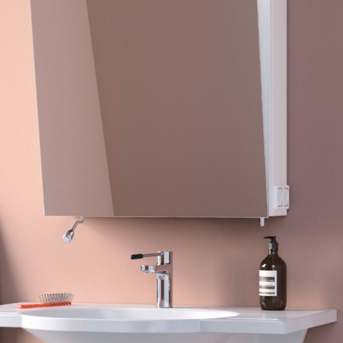 Schneider CARE Spiegelschrank CLC1 60/1/K/O/L 59,5 x 68 cm, mit Kippspiegeltür, CH