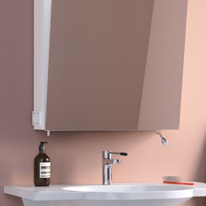 Schneider CARE Spiegelschrank CLC1 60/1/K/O/R 59,5 x 68 cm, mit Kippspiegeltür, CH