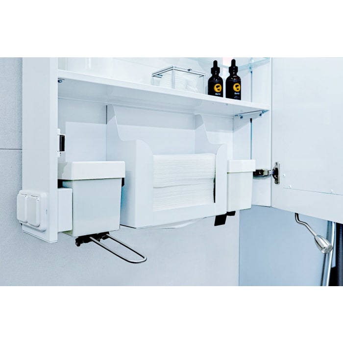 Schneider CARE Spiegelschrank CLC1 60/1/S/O/R 59,5 x 82 cm, mit Drehtür und Papierspender, CH