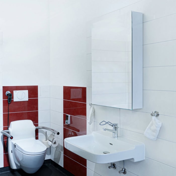 Schneider CARE Spiegelschrank CLC1 60/1/O/L 59,5 x 82 cm, mit Drehtür, CH