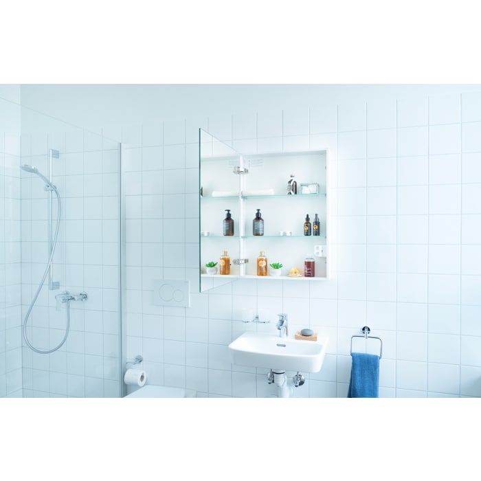 Schneider EASY Spiegelschrank ELC1 60/1/0/SD/L 59,5 x 70 cm, 1 Steckdose links, DE