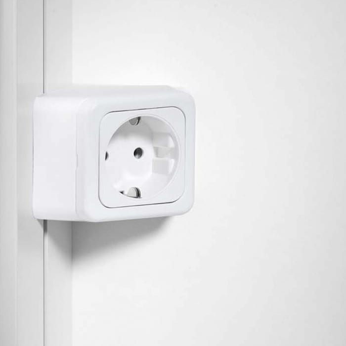 Schneider EASY Spiegelschrank ELC1 80/2/0/SD 79,5 x 70 cm, 2 Steckdosen, DE