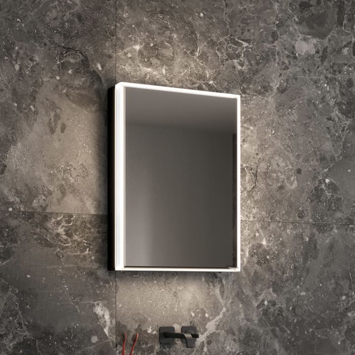 Schneider GLOW classic HCL Spiegelschrank PLU1 50/1/HCL/L 52,5 x 73,1 cm mit 1 Steckdose links, CH