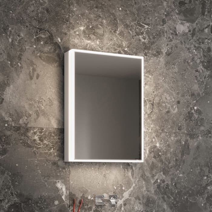 Schneider GLOW classic HCL Spiegelschrank PLU1 50/1/HCL/R 52,5 x 73,1 cm mit 1 Steckdose rechts, CH