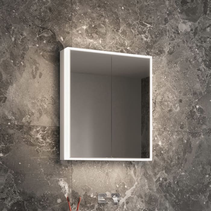 Schneider GLOW classic HCL Spiegelschrank PLU1 60/2/HCL/R 62,5 x 73,1 cm mit 1 Steckdose rechts, CH