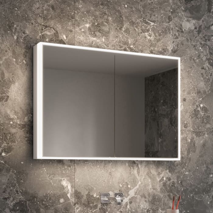 Schneider GLOW classic HCL Spiegelschrank PLU1 100/2/HCL 102,5 x 73,1 cm mit 2 Steckdosen, CH