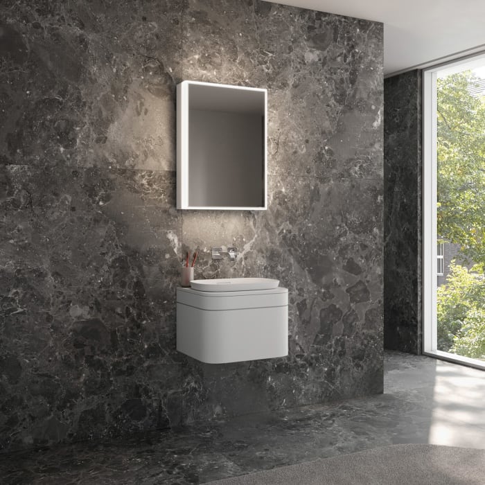 Schneider GLOW classic HCL Spiegelschrank PLU1 50/1/HCL/R 52,5 x 73,1 cm mit 1 Steckdose rechts, CH