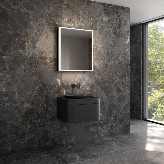 Schneider GLOW classic HCL Spiegelschrank PLU1 60/1/HCL/L 62,5 x 73,1 cm mit 1 Steckdose links, DE