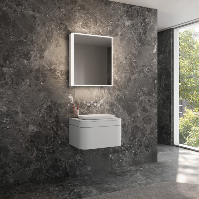 Schneider GLOW classic HCL Spiegelschrank PLU1 60/1/HCL/L 62,5 x 73,1 cm mit 1 Steckdose links, DE