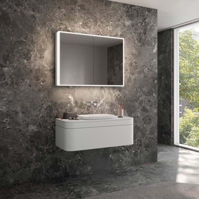 Schneider GLOW classic HCL Spiegelschrank PLU1 100/2/HCL 102,5 x 73,1 cm mit 2 Steckdosen, CH