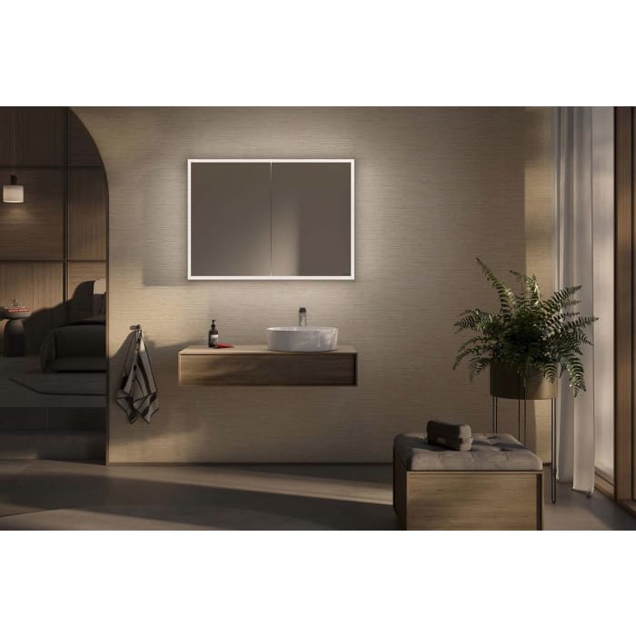 Schneider GLOW D2W Spiegelschrank GLO1 120/2/D2W 121,3 x 73,6 cm, 2-türig, DE