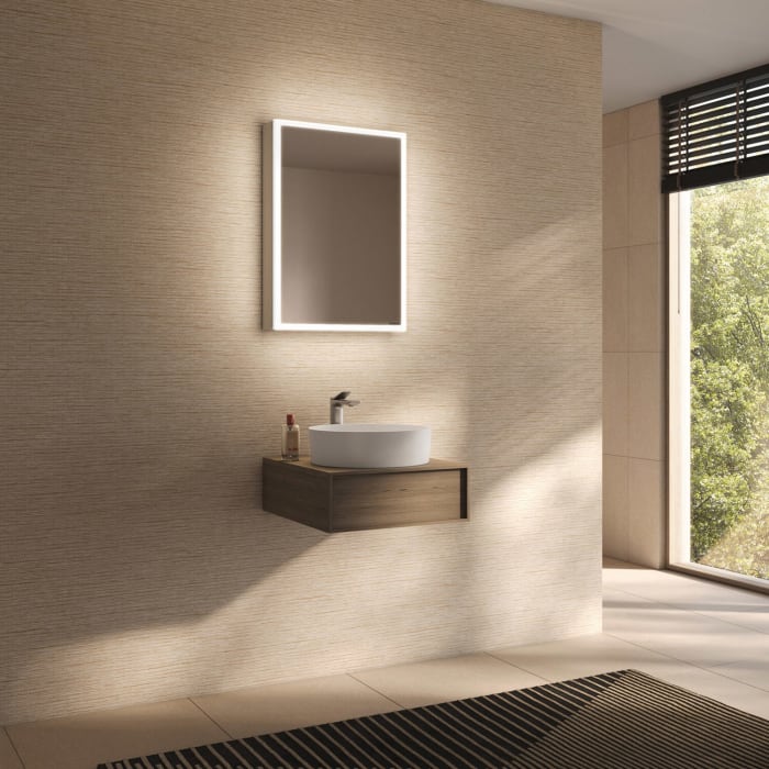 Schneider GLOW D2W Spiegelschrank GLO1 50/1/D2W/L 51,3 x 73,6 cm, Anschlag rechts, DE