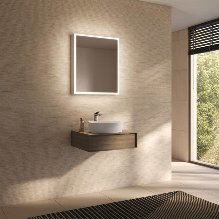 Schneider GLOW D2W Spiegelschrank GLO1 60/1/D2W/L 61,3 x 73,6 cm, Anschlag rechts, 1-türig, DE