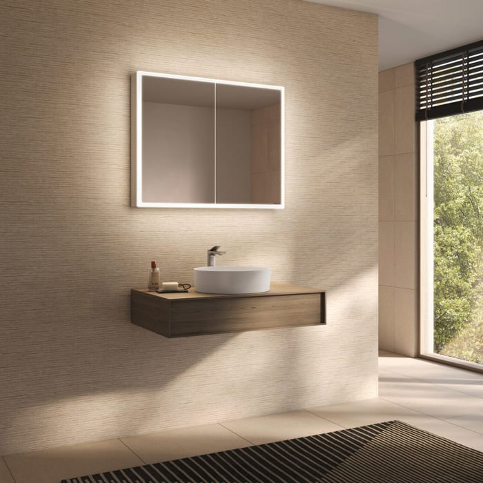 Schneider GLOW D2W Spiegelschrank GLO1 90/2/D2W 91,3 x 73,6 cm, DE