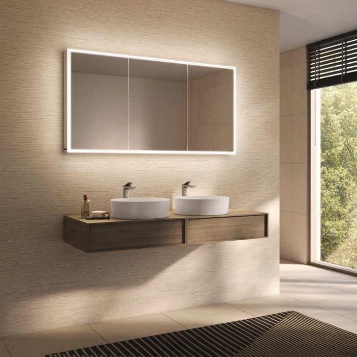 Schneider GLOW D2W Spiegelschrank GLO1 140/3/GT/D2W 141,3 x 73,6 cm, CH