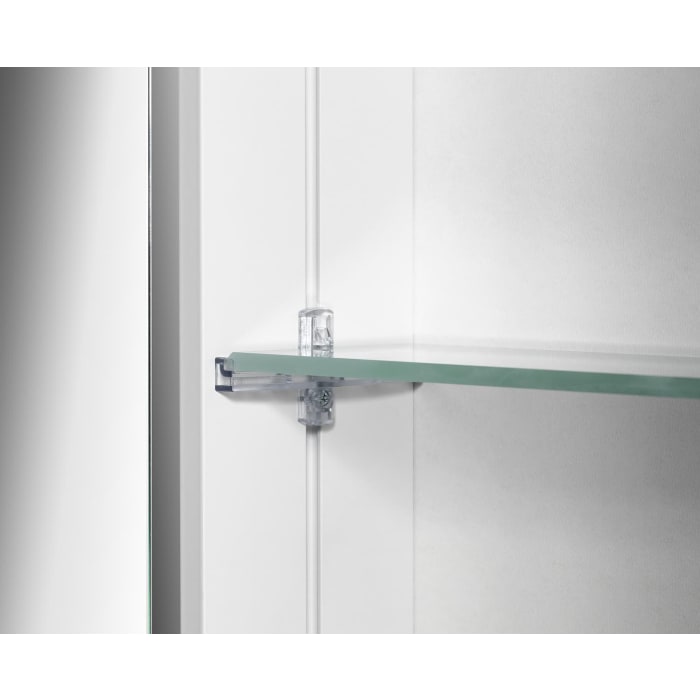 Schneider LOW plus LED Spiegelschrank LOP 50/1/LED/L 49,5 x 74,7 cm, 4000 K, Doppelsteckdose links, CH