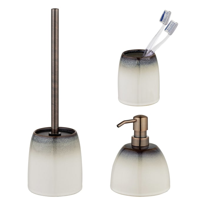 SCHÖNER WOHNEN-Kollektion Osteto Bad-Accessoire Set, 3-teilig