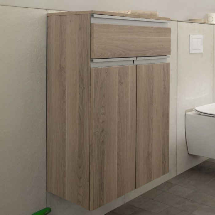 SCHÖNER WOHNEN-Kollektion Stockholm Highboard 60,2 x 89,2 cm mit 1 Schubkasten und 1 Wäscheauszug