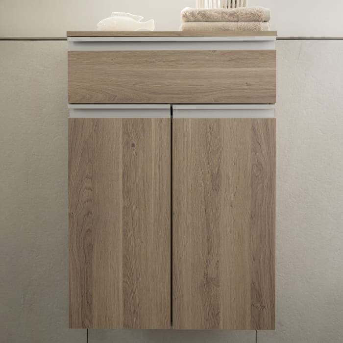 SCHÖNER WOHNEN-Kollektion Stockholm Highboard 60,2 x 89,2 cm mit 1 Schubkasten und 1 Wäscheauszug