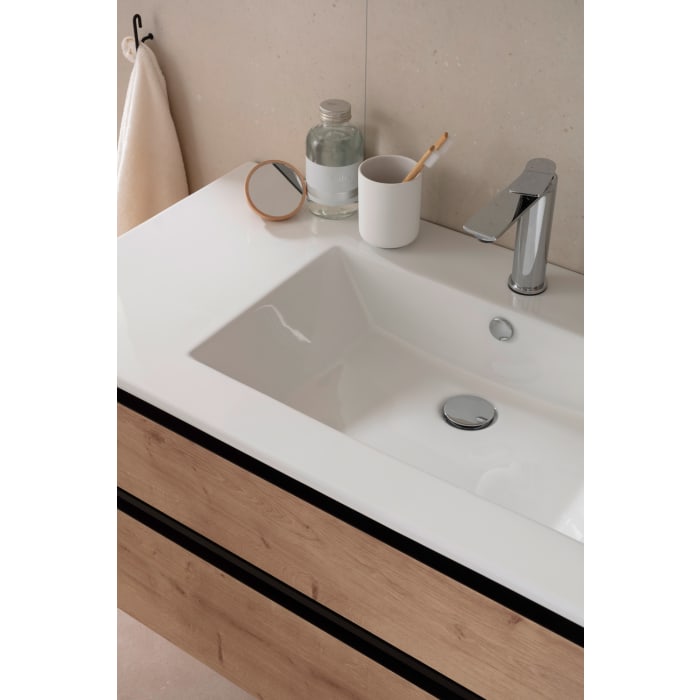 SCHÖNER WOHNEN-Kollektion Stockholm Keramikwaschtisch mit Unterschrank 102 cm