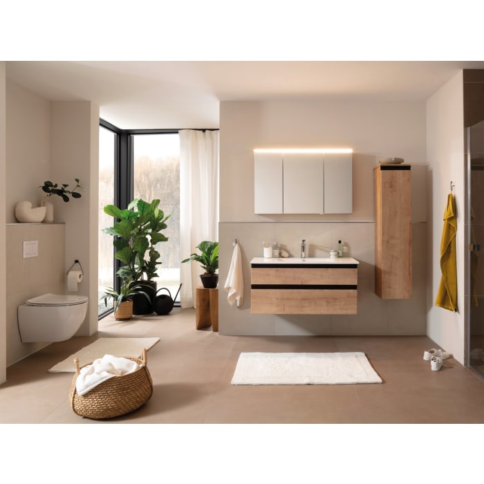 SCHÖNER WOHNEN-Kollektion Stockholm Keramikwaschtisch mit Unterschrank 102 cm