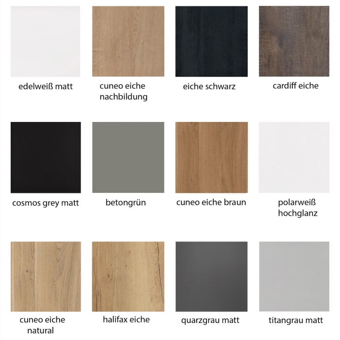 SCHÖNER WOHNEN-Kollektion Stockholm Badmöbelset aus Aufsatzwaschtisch mit Waschtischplatte und Unterschrank und Flächenspiegel 120 cm