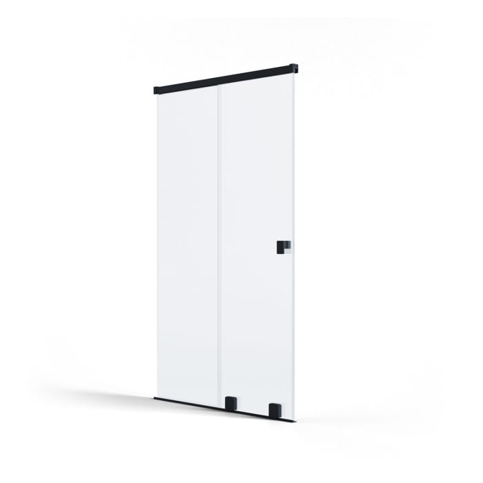 SCHÖNER WOHNEN-Kollektion FIT Schiebetür mit festem Glaselement 200 x 210 cm, Türanschlag links