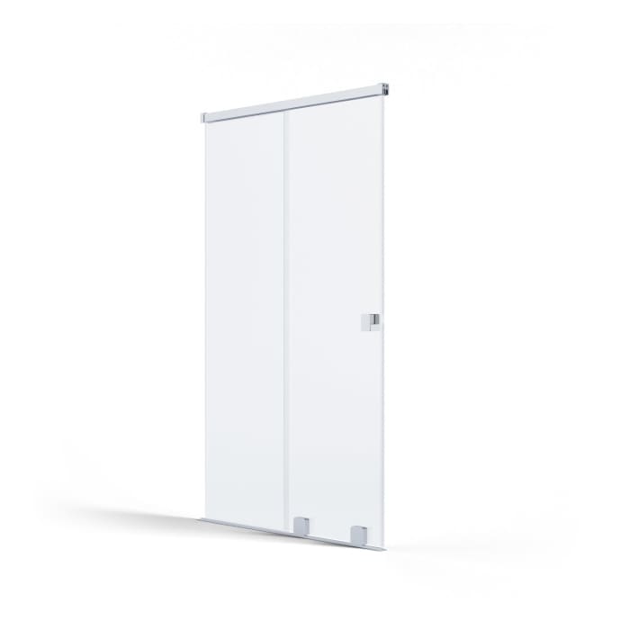 SCHÖNER WOHNEN-Kollektion FIT Schiebetür mit festem Glaselement 200 x 210 cm, mit Temperdur-Beschichtung, Türanschlag links
