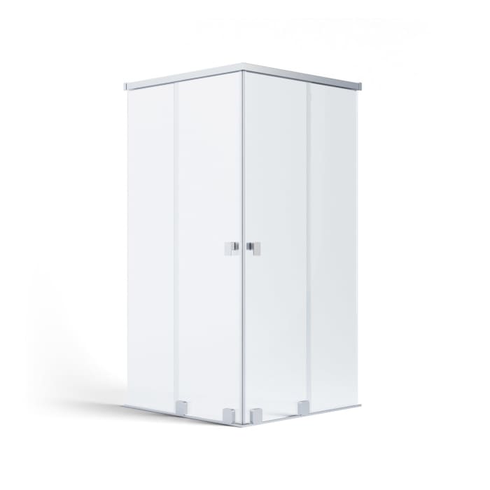 SCHÖNER WOHNEN-Kollektion FIT 2 Schiebetüren mit festem Glaselementen 200 x 200 x 210 cm