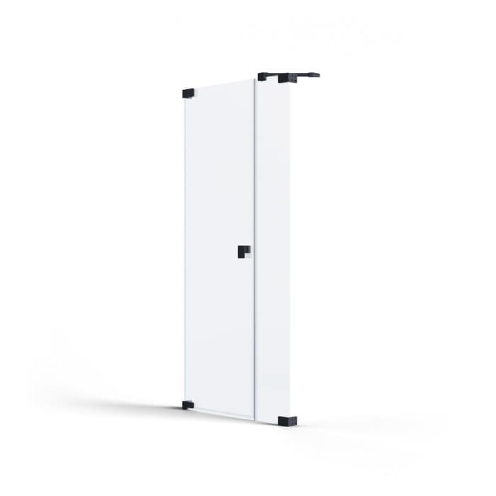 SCHÖNER WOHNEN-Kollektion FIT Nischentür mit festem Glaselement in Flucht 140 x 210 cm, Türanschlag links