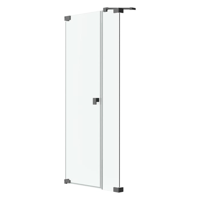 SCHÖNER WOHNEN-Kollektion FIT Nischentür mit festem Glaselement in Flucht 140 x 210 cm, mit Temperdur-Beschichtung, Türanschlag links