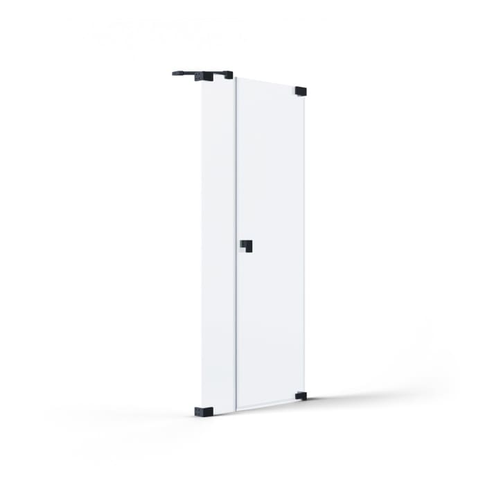 SCHÖNER WOHNEN-Kollektion FIT Nischentür mit festem Glaselement in Flucht 140 x 210 cm, Türanschlag rechts