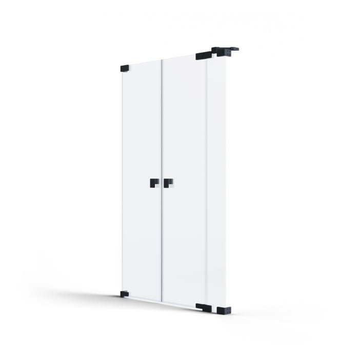 SCHÖNER WOHNEN-Kollektion FIT Pendeltür in Nische 200 x 210 cm, mit festem Glaselement rechts