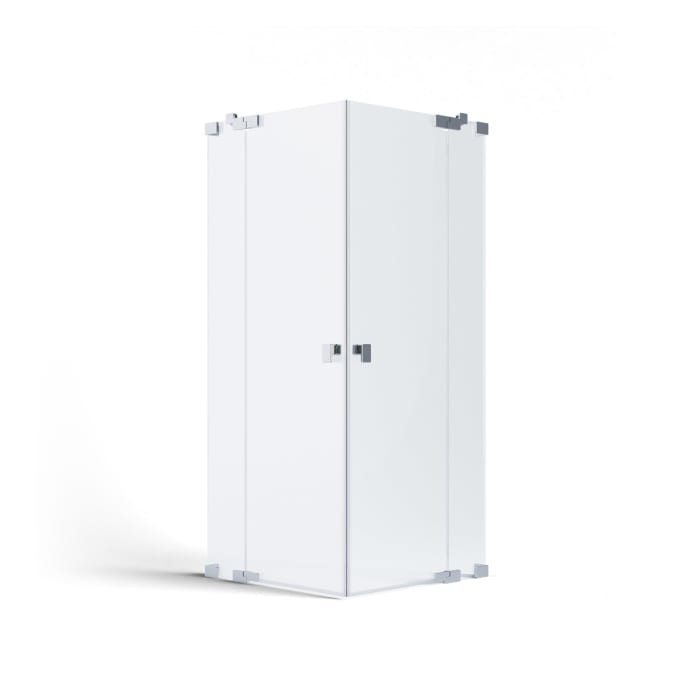 SCHÖNER WOHNEN-Kollektion FIT 2 Drehtüren mit 2 festen Glaselementen 140 x 140 x 210 cm, mit Temperdur-Beschichtung