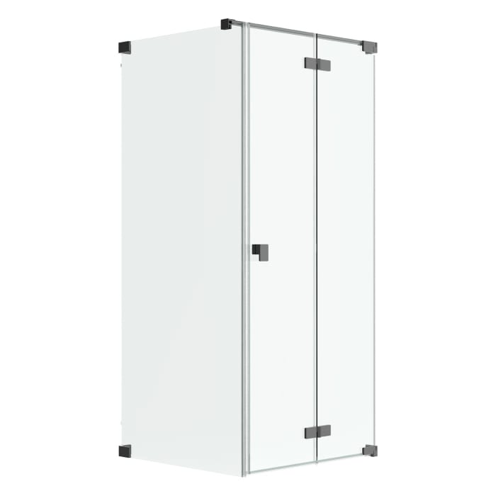 SCHÖNER WOHNEN-Kollektion FIT Drehfalttür mit Seitenwand 120 x 140 x 210 cm, Türanschlag rechts