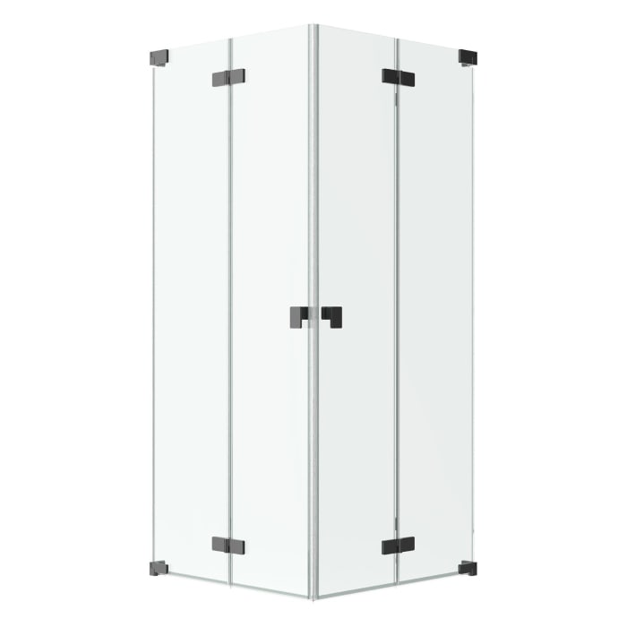 SCHÖNER WOHNEN-Kollektion FIT 2 Drehfalttüren 120 x 120 x 210 cm, mit Temperdur-Beschichtung