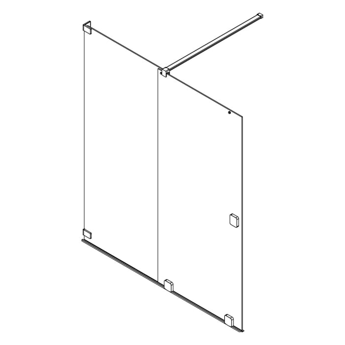 SCHÖNER WOHNEN-Kollektion FIT Walk-In Schiebetür 150 x 210 cm, Türanschlag links