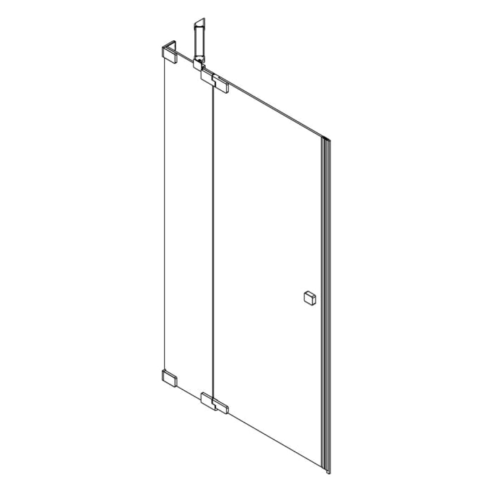 SCHÖNER WOHNEN-Kollektion FIT Nischentür mit festem Glaselement 140 x 210 cm, Türanschlag links