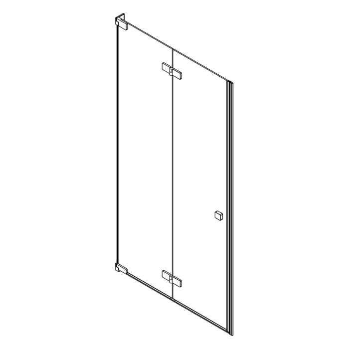 SCHÖNER WOHNEN-Kollektion FIT Drehfalttür in Nische 120 x 210 cm, Türanschlag links