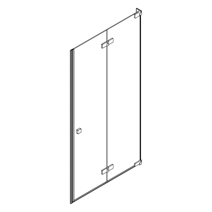 SCHÖNER WOHNEN-Kollektion FIT Drehfalttür in Nische 120 x 210 cm, Türanschlag rechts