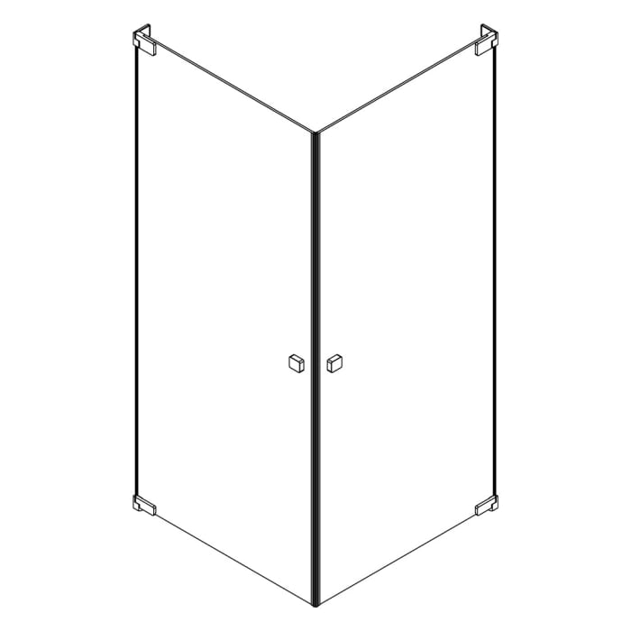 SCHÖNER WOHNEN-Kollektion FIT 2 Drehtüren 110 x 110 x 210 cm