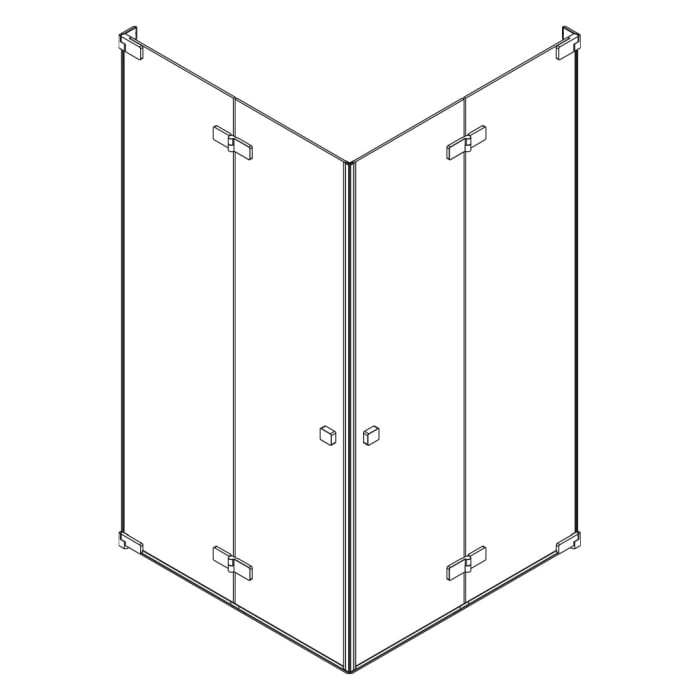 SCHÖNER WOHNEN-Kollektion FIT 2 Drehfalttüren 120 x 120 x 210 cm